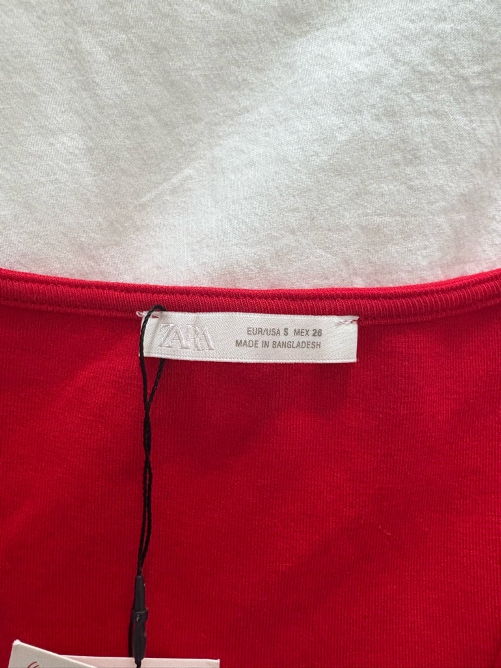 Zara Bodycon Red Top - Picture 3 of 4